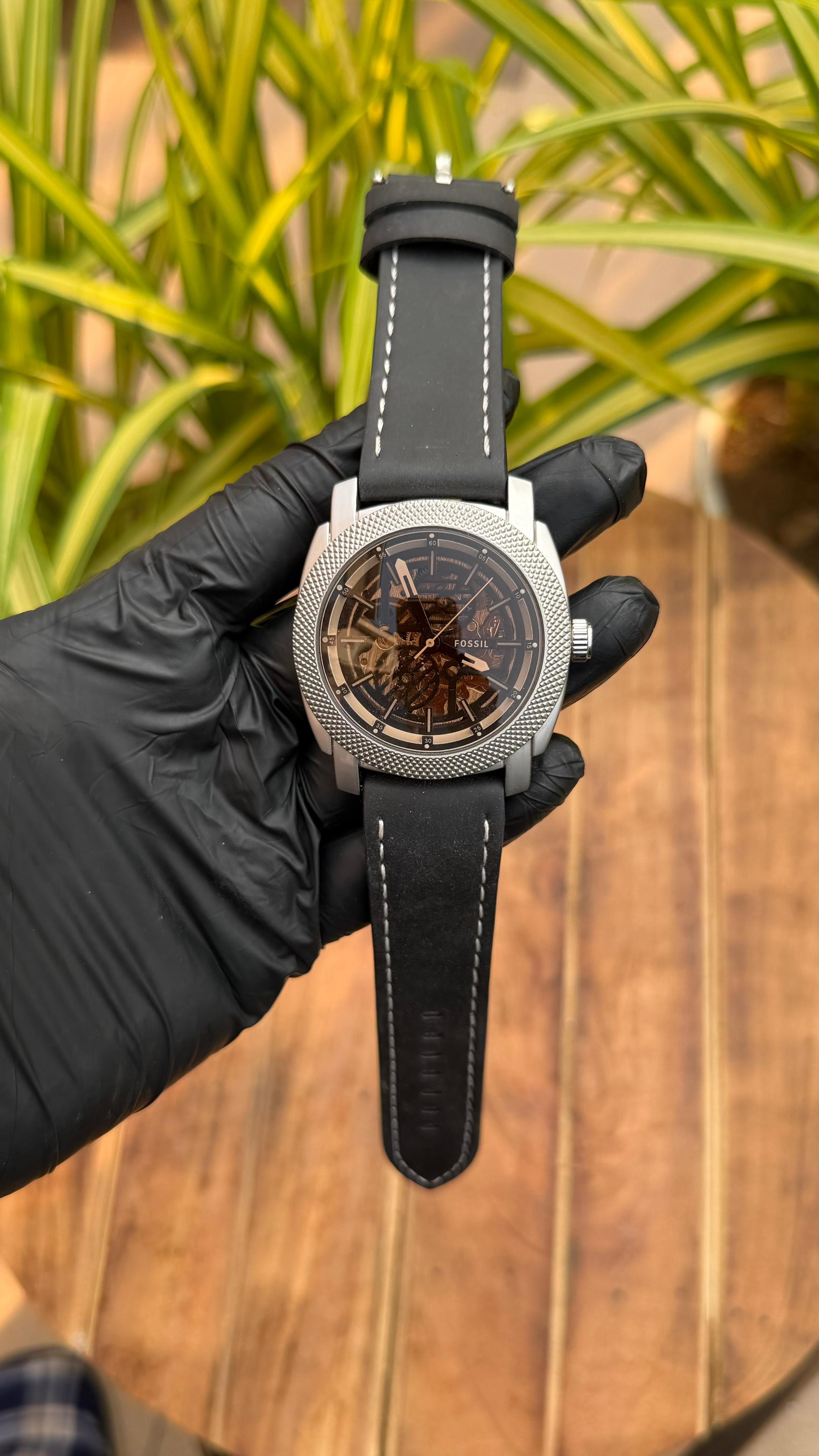 Fossil Brown LiteHide Automatic – Leather Strap