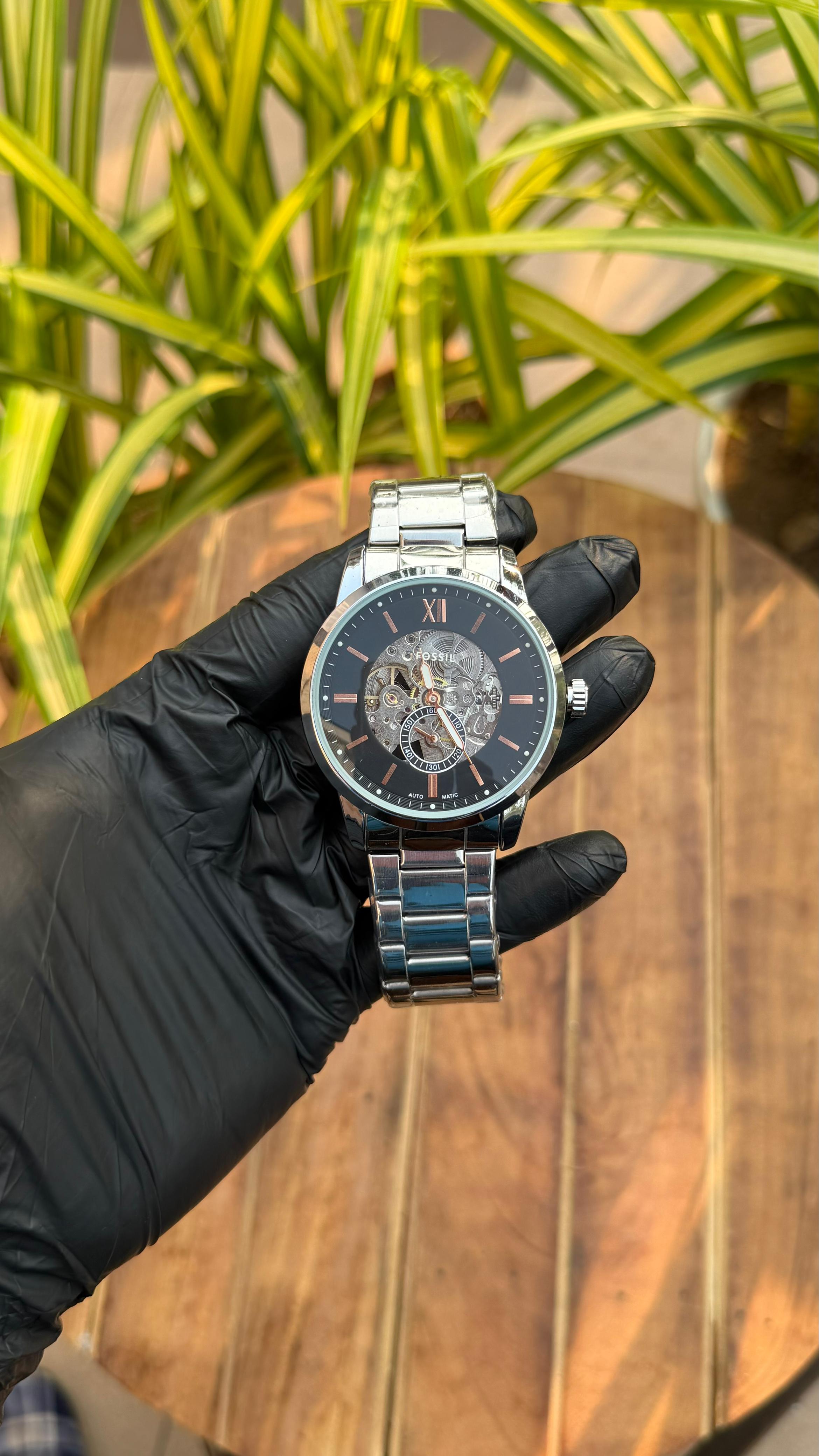 Fossil Townsman Automatic Skeleton – Steel Belt