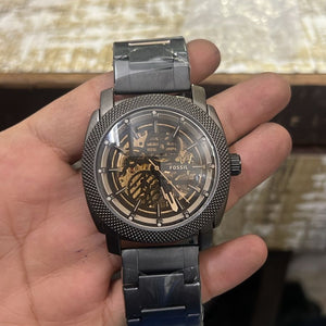 Fossil Machine Automatic Black Stainless Steel Watch