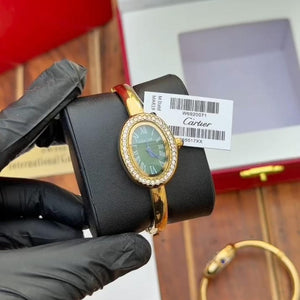 Cartier Baignoire-Style Diamond Watch