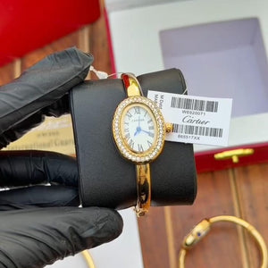 Cartier Baignoire-Style Diamond Watch