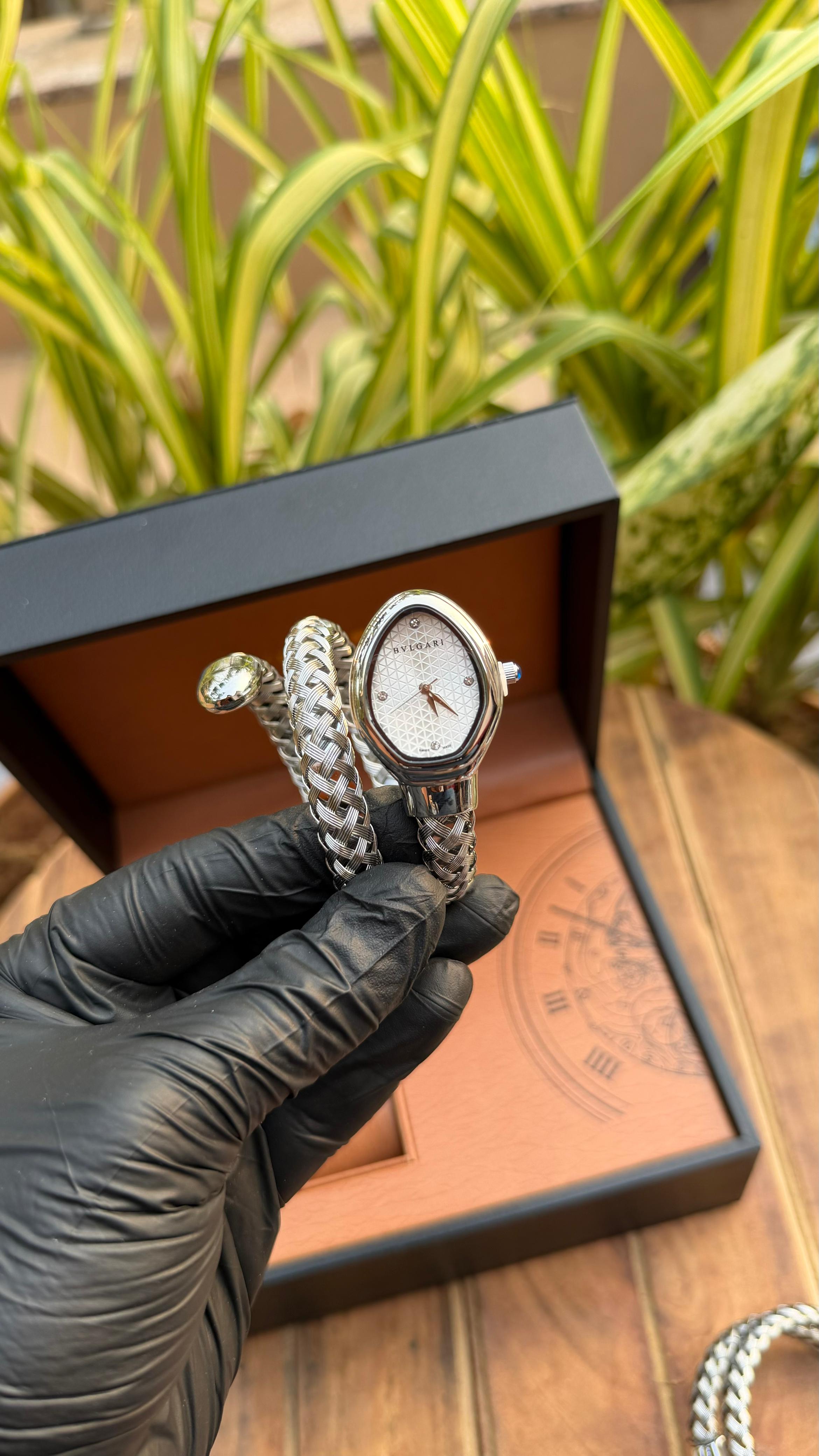 Bvlgari Serpenti Snake Edition stainless steel ladies