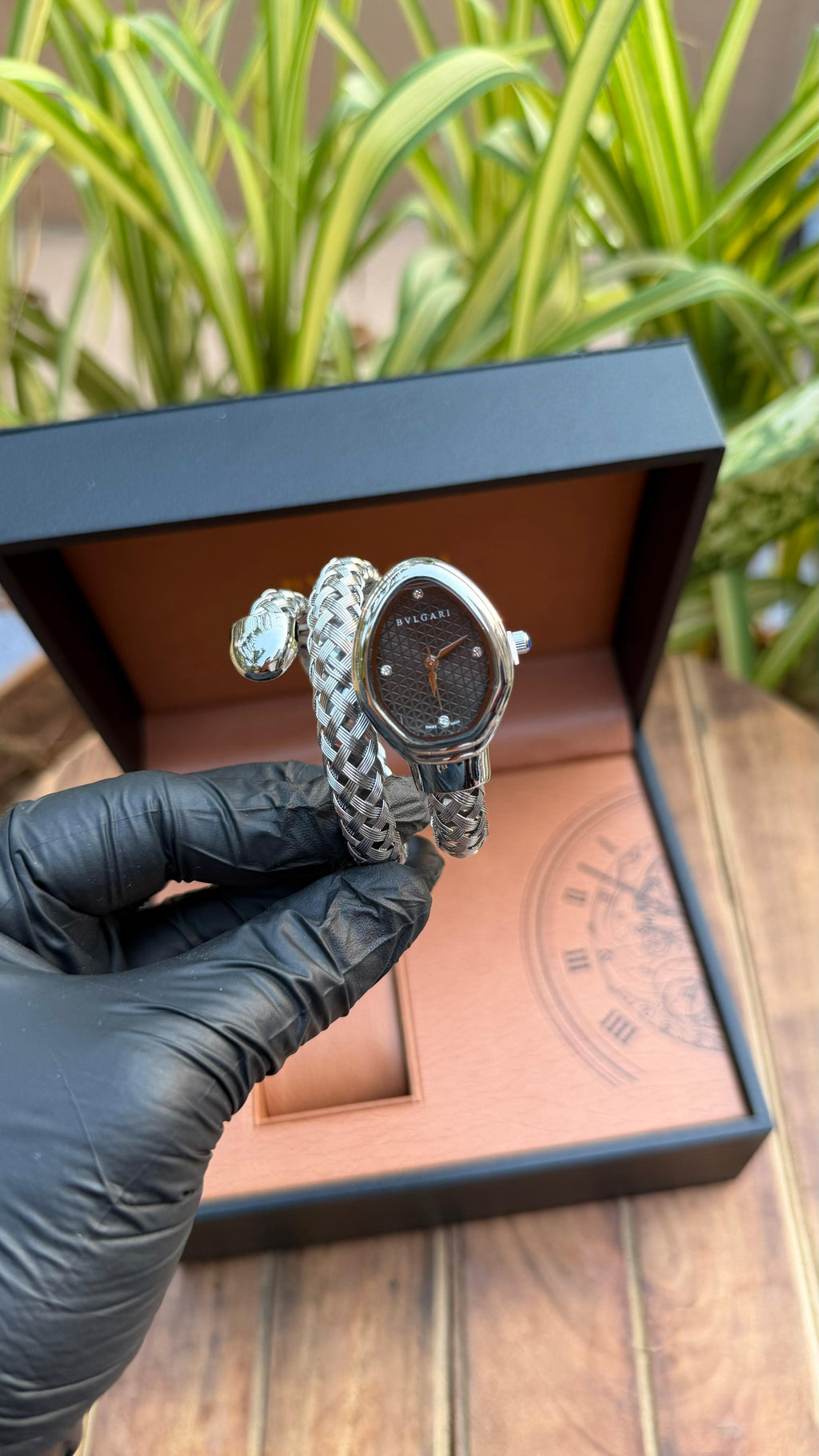 Bvlgari Serpenti Snake Edition stainless steel ladies