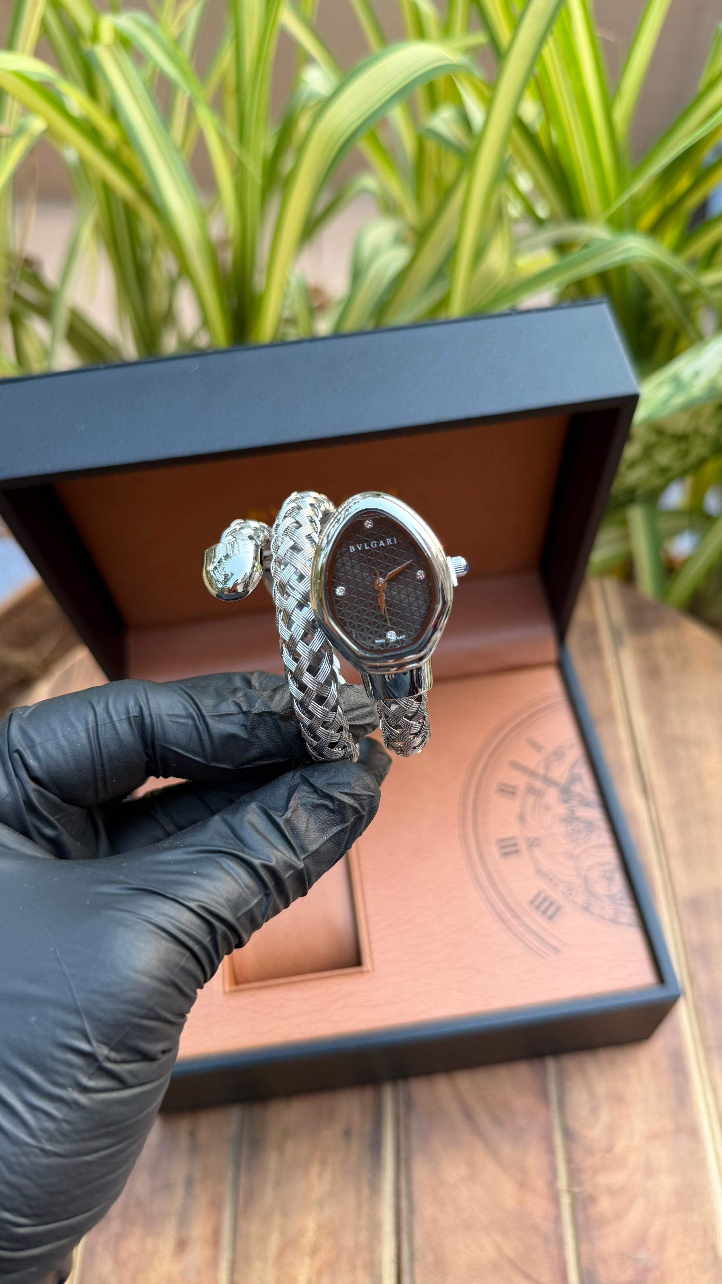 Bvlgari Serpenti Snake Edition stainless steel ladies