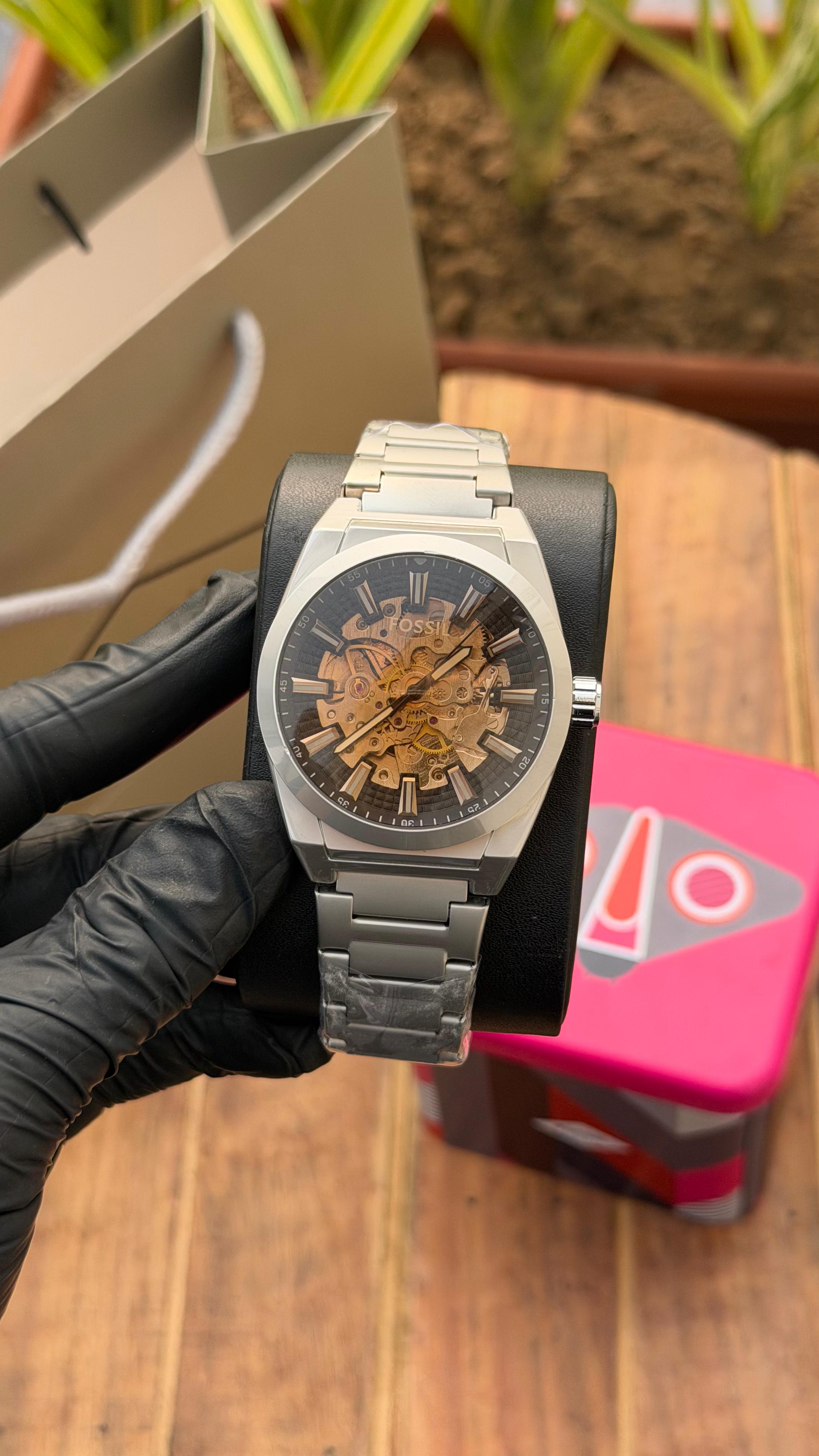 Fossil Everett Automatic stainless steel Men's watches