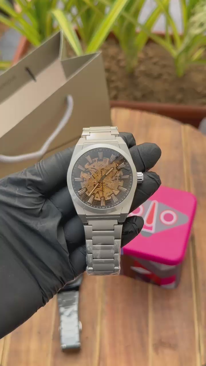 Fossil Everett Automatic stainless steel Men's watches