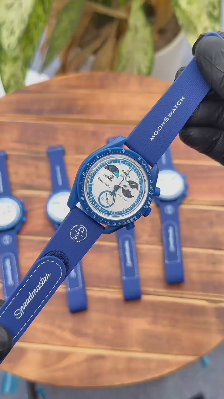 Swatch x Omega Bioceramic Moonswatch Mission To Earthphase Moonshine