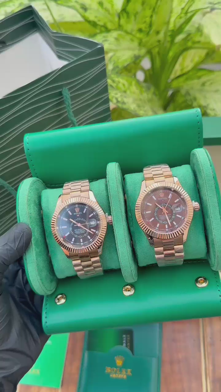 Rolex Sky-Dweller rose gold Quartz movement